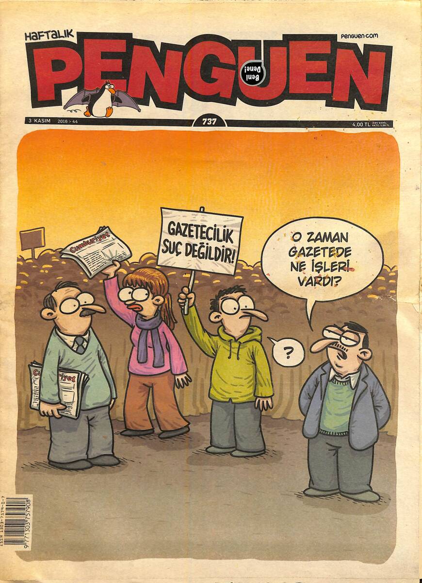 Penguen Mizah Dergisi 3 Kasım 2016 Sayı 737 NDR96458 - 1