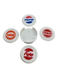 Pepsi-Tamek-Yedigün-Fruko Eski Plastik Promosyon Bardak Altlığı AOB4517 - 2