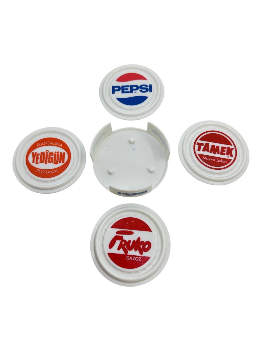 Pepsi-Tamek-Yedigün-Fruko Eski Plastik Promosyon Bardak Altlığı AOB4517 - 2