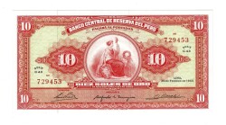Peru 10 Soles 1965 ÇİL YKP6291 - 