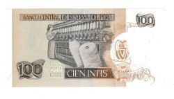 Peru 100 Intis 1987 ÇİL YKP8412 - 2