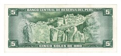 Peru 5 Soles 1974 ÇA/ÇİL YKP8166 - 2