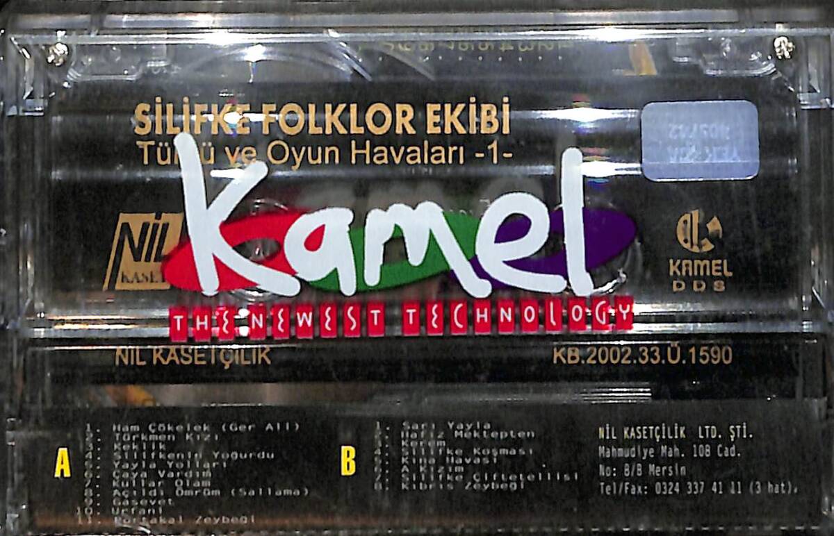 Silifke Folklor Ekibi - Türkü Ve Oyun Havaları 1 Kaset ( Sıfır Ürün) KST28283 - 2