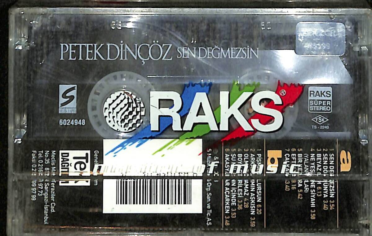 Petek Dinçöz - Sen Değmezsin Kaset (Sıfır Kaset) KST29434 - 2