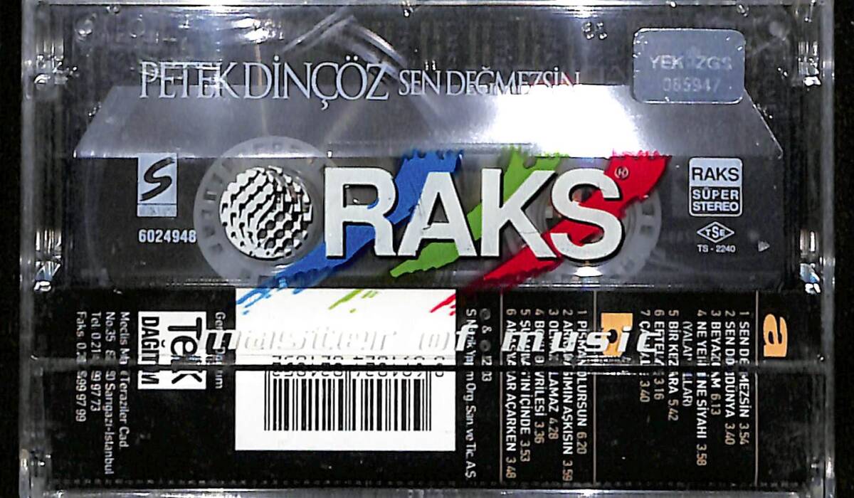 Petek Dinçöz – Sen Değmezsin Orijinal Kaset (sıfır) * S Müzik Yapım - 2003 * KST30312 - 2