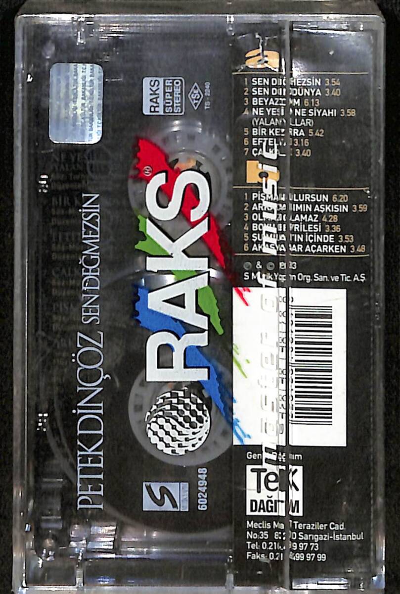  Petek Dinçöz – Sen Değmezsin Orijinal Kaset (sıfır) * S Müzik Yapım - 2003 * KST31087 - 2