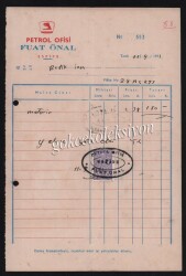 Petrol Ofisi Faturası EFM310 - Gökçekoleksiyon