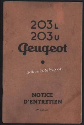 Peugeot Otomobil Kullanım Klavuzu Kataloğu 1951 EFM368 - 1