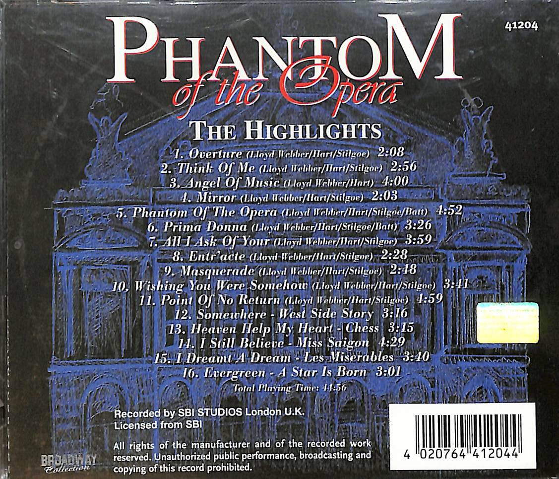 Phantom Of The Opera CD (Sıfır) CD5062 - 2