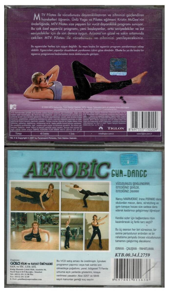 Pilates (Kristin McGee) Aerobic - 2 Adet VCD VCD1172 - 2
