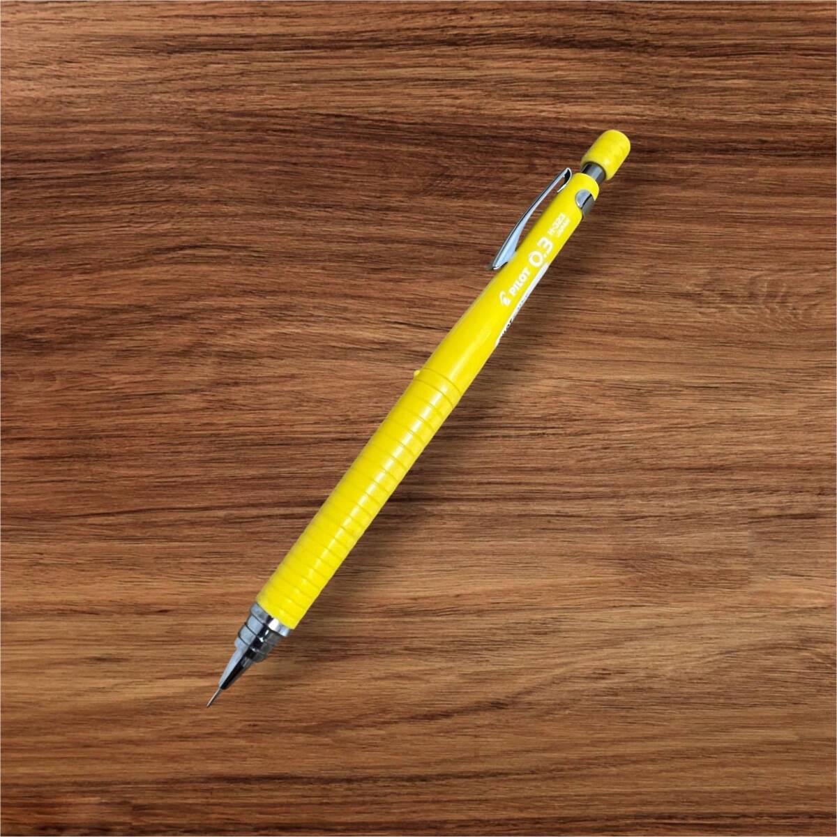 Pilot H-323 0.3 mm Mekanik Sarı Çıtçıtlı Kalem – Sıfır, Kullanılmamış (Vintage) #KL10 - 1