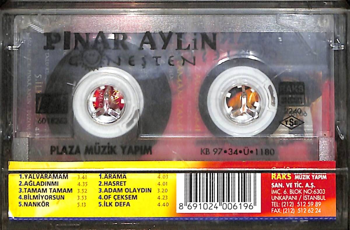 Pınar Aylin - Güneşten Kaset (İkinci El) KST27010 - 2