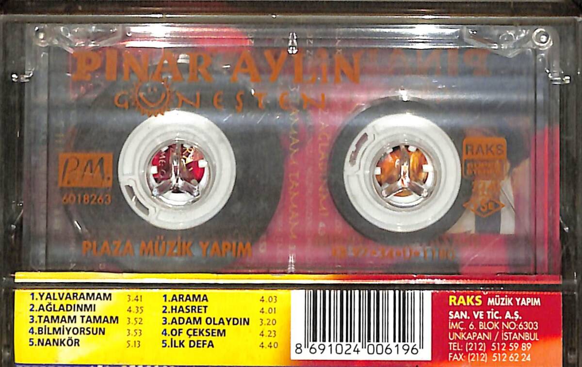 Pınar Aylin - Güneşten Kaset (İkinci El) KST28358 - 2