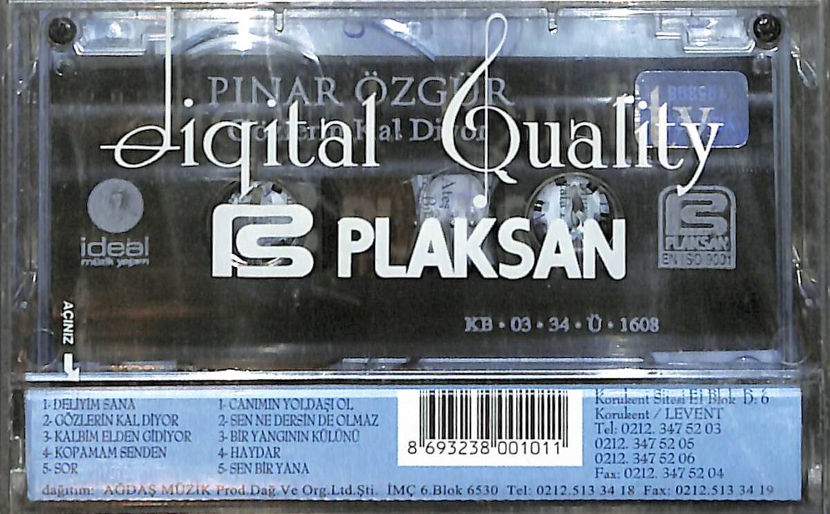 Pınar Özgür - Gözlerin Kal Diyor Kaset (Sıfır) KST26722 - 2