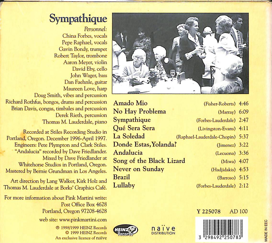 Pink Martini - Sympathique CD (İkinci El) CD4505 - 3