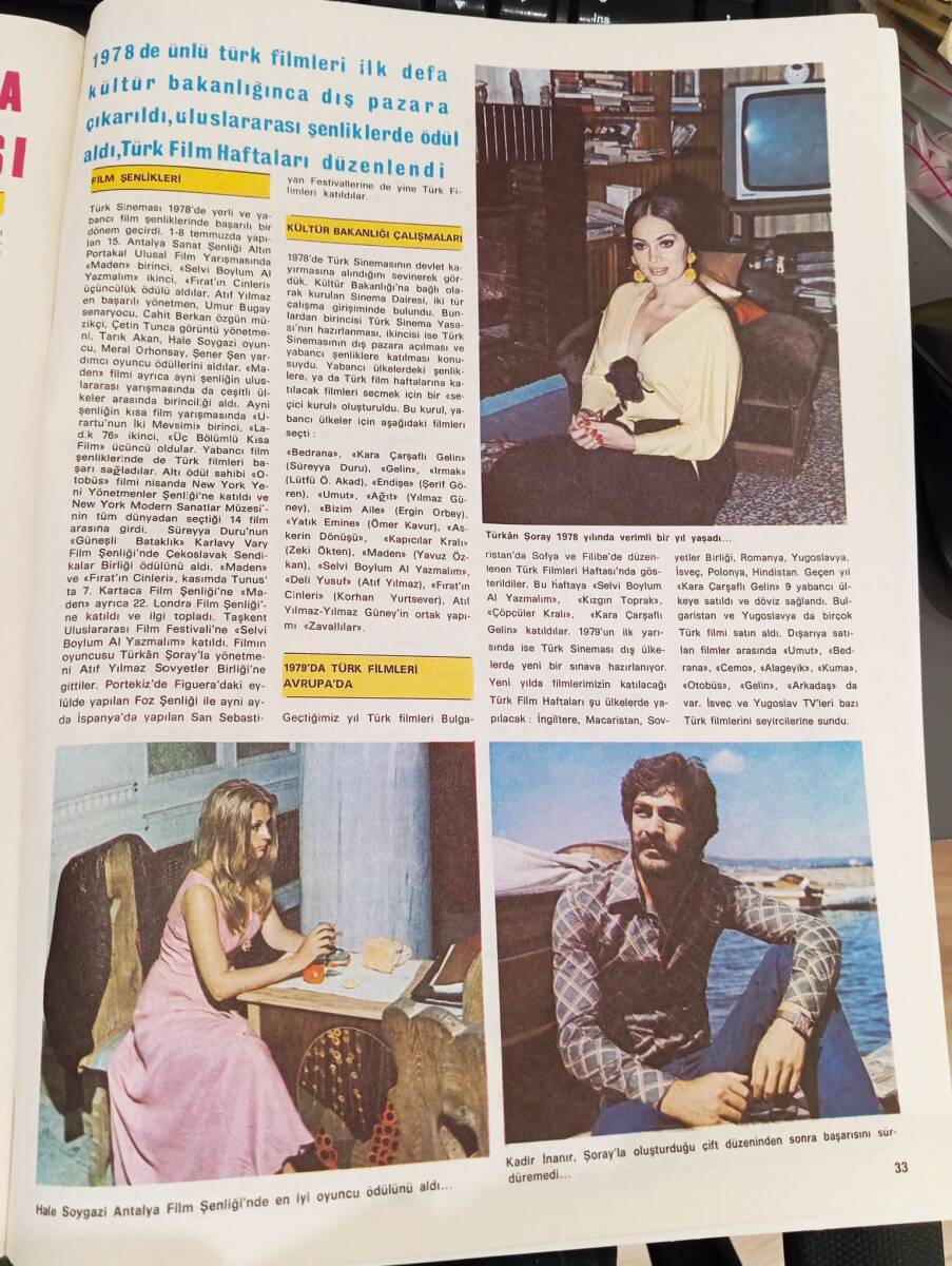 Pirelli Aylık Mecmua Sayı 173 - Şubat 1979 - Nilüfer - Ömür Göksel - Müjde Ar - Tarık Akan - Kadir İnanır - Türkan Şoray - Hale Soygazi NDR88054 - 2