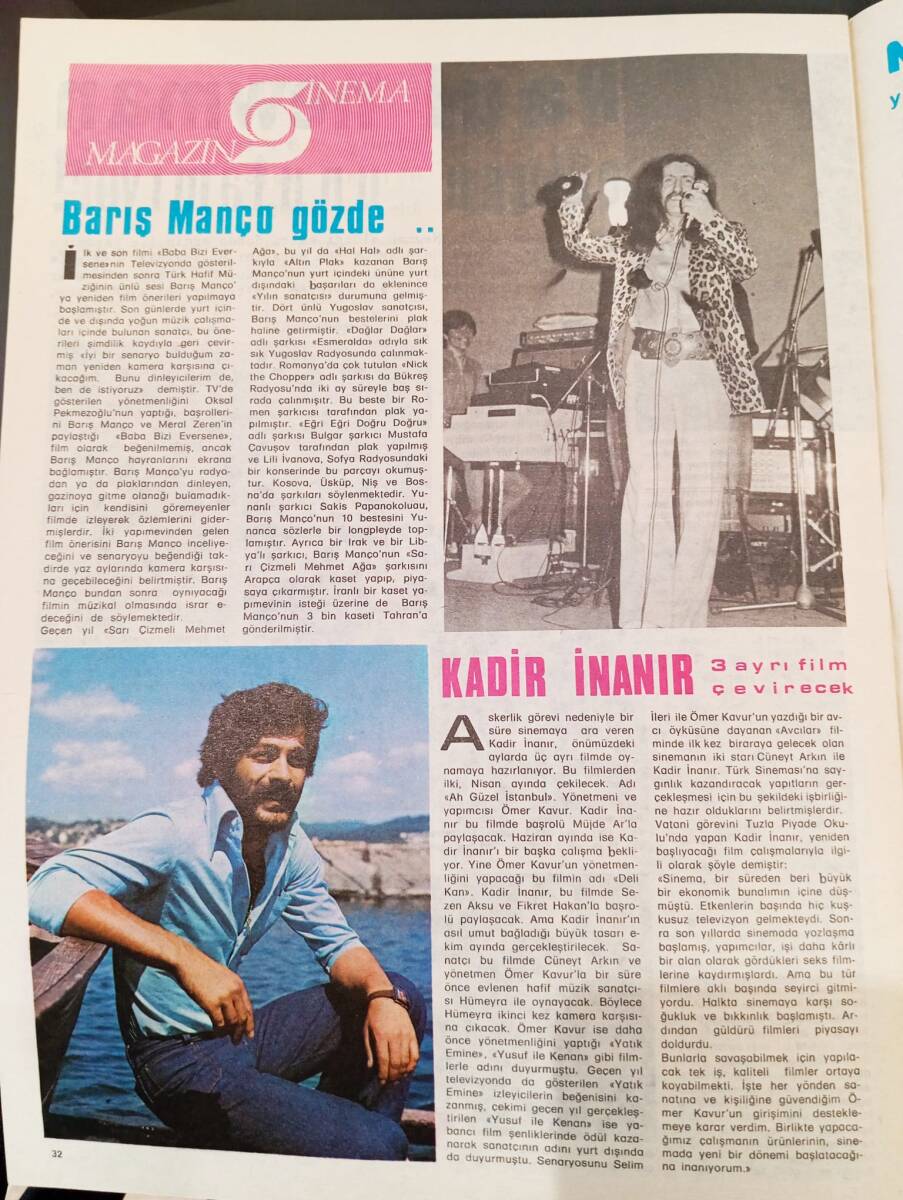 Pirelli Aylık Mecmua Sayı 199 - Nisan 1981 - Marilyn Monroe - Barış Manço - Kadir İnanır - Perihan Savaş - Nazan Şoray NDR88073 - 2