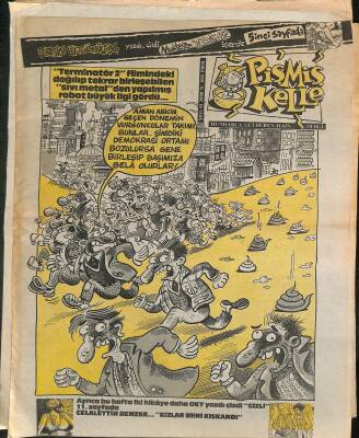 Pişmiş Kelle Mizah Dergisi 22 Kasım 1991 Sayı 91 NDR81195 - 1