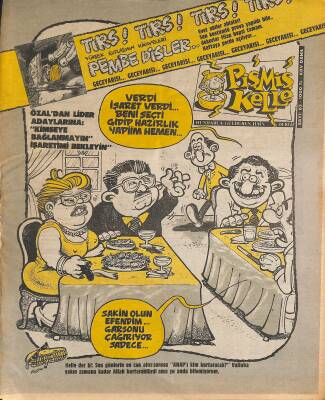 Pişmiş Kelle Mizah Dergisi 24 Mayıs 1991 Sayı 65 NDR81205 - 1