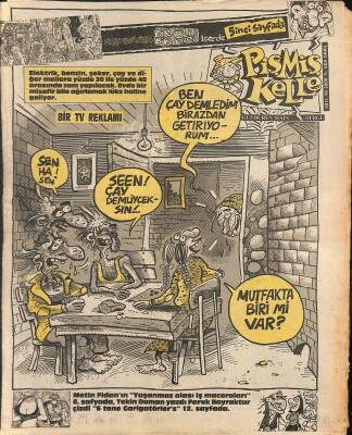 Pişmiş Kelle Mizah Dergisi 6 Aralık 1991 Sayı 93 NDR81192 - 1
