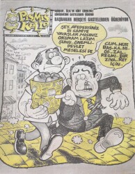 Pişmiş Kelle Mizah Dergisi Sayı55 15 Mart 1991 NDR20499 - Gökçekoleksiyon
