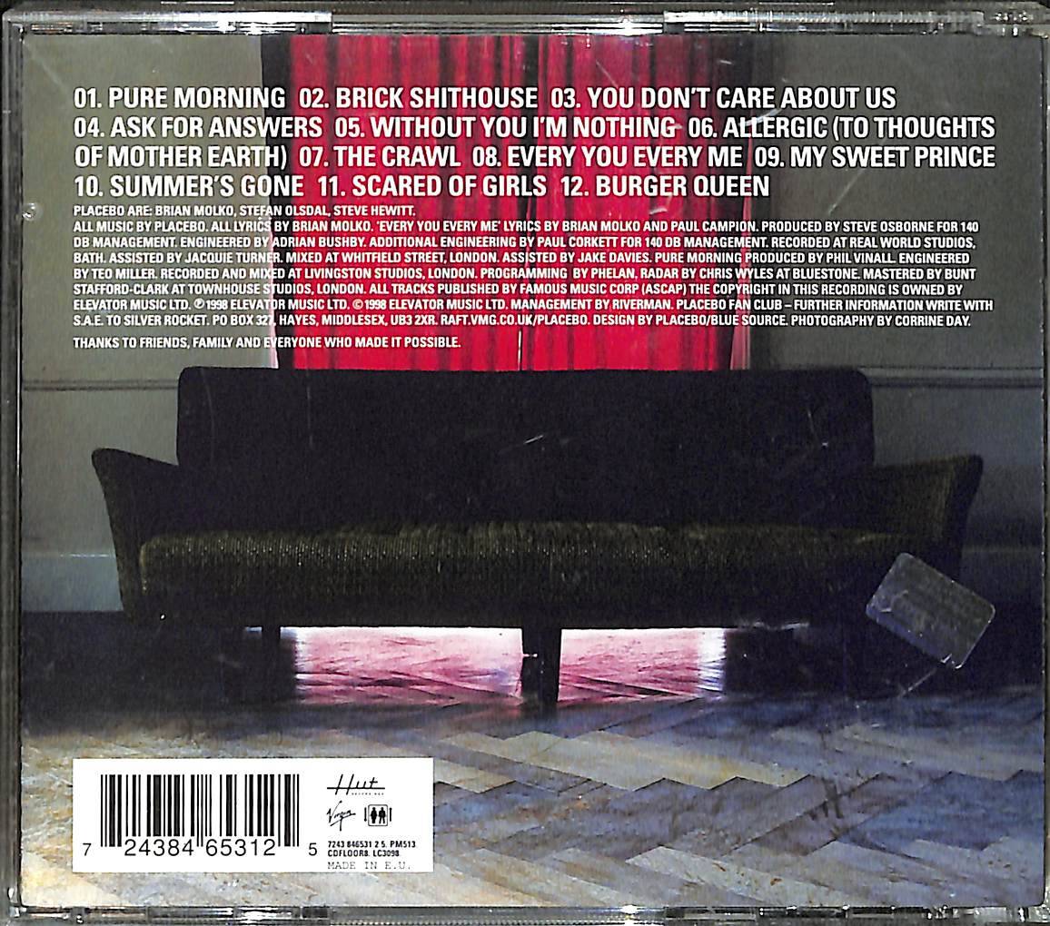 Placebo - Without You I'm Nothing CD (İkinci El) CD4521 - 2