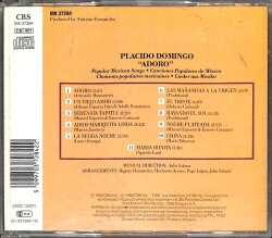 Placido Domingo – Adoro CD (İkinci El) CD5615 - 2