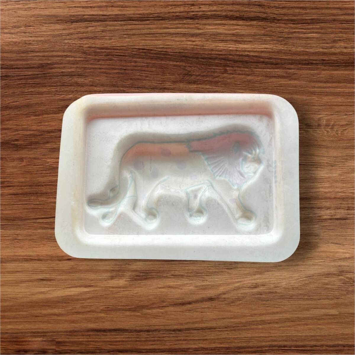 Plastik Oyuncak Aslan Figürü Oyuncak Alçı Kalıbı KLP107 - 2