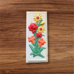 Plastik Oyuncak Çiçek Figürü Oyuncak Alçı Kalıbı KLP105 - 3