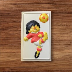 Plastik Oyuncak Futbolcu Çocuk Figürü Oyuncak Alçı Kalıbı KLP123 - 3