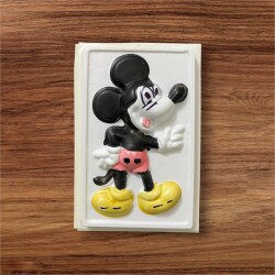Plastik Oyuncak Mickey Mouse Çizgi Flim Karekteri Oyuncak Alçı Kalıbı KLP111 - 3