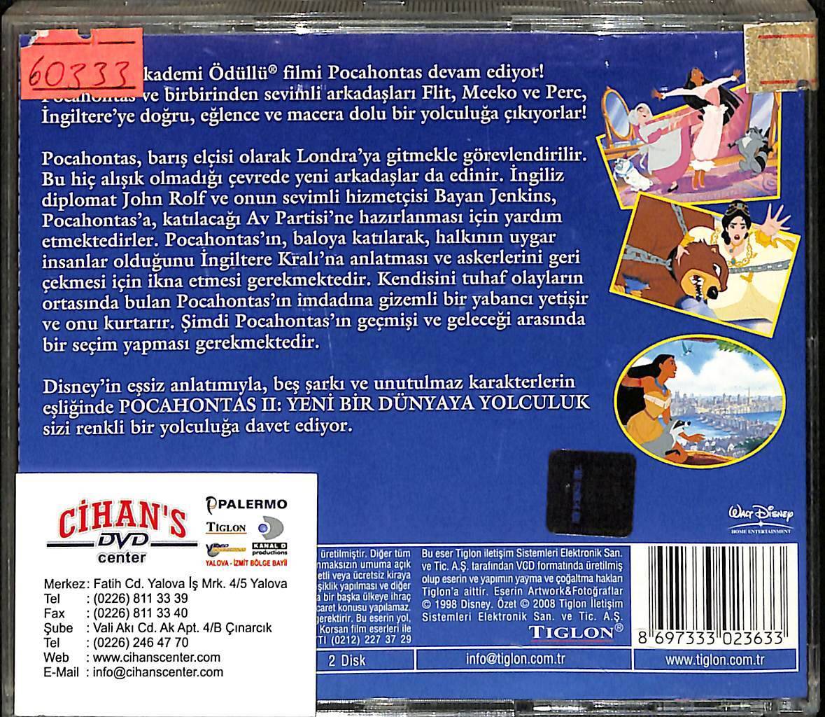 Pocahontas 2 Yeni Bir Dünyaya Yolculuk VCD Film VCD15097 - 2