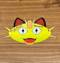 Pokemon ''MEOWTH'' Yüz Maskesi AOB4870 - 3