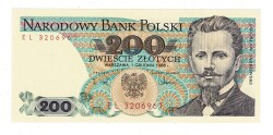 Polonya 200 Zlotych 1988 ÇİL YKP8278 - 1