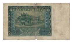 Polonya 50 Zlotych 1940 Temiz YKP3562 - 2