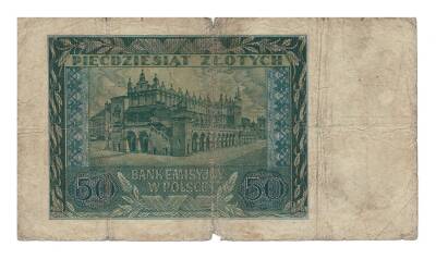 Polonya 50 Zlotych 1940 Temiz YKP3562 - 2