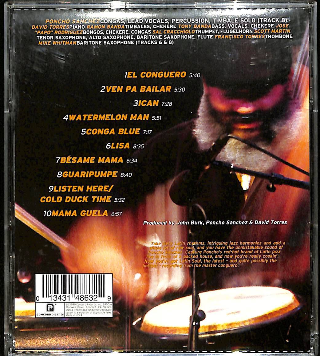 Poncho Sanchez - Latin Soul CD (İkinci El) CD5316 - 2