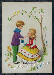 Pop Art Aşıklar Temalı Kartpostal KRT4813 - Gökçekoleksiyon