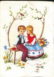 Pop Art Çocuk Temalı Kartpostal KRT19233 - Gökçekoleksiyon