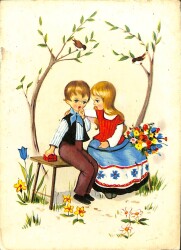 Pop Art Sevgi Temalı Kartpostal KRT19112 - Gökçekoleksiyon