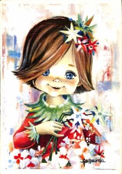 Pop Art Sevimli Kız Temalı Büyük Boy Kartpostal KRT18879 - Gökçekoleksiyon