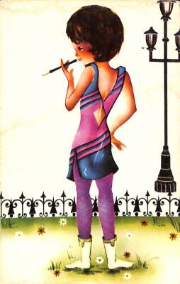 Pop-Art Simli Kartpostal KRT11692 - 1