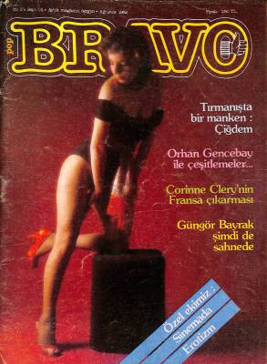 Pop Bravo Aylık Magazin Dergisi Yıl2 Sayı14 Ağustos 1982 - Güngör Bayrak Şimdi de Sahnede NDR78568 - 1