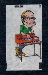 POPTİP KENT 1986 Sakız Kağıdı - Elton John No 33 # SKZ2025 - 3