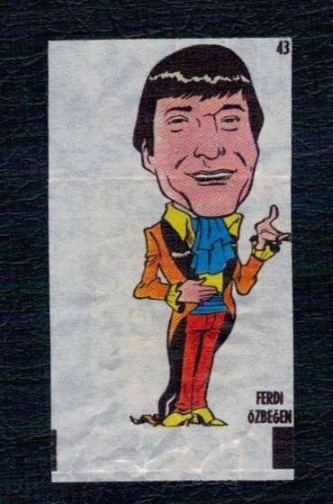 POPTİP KENT 1986 Sakız Kağıdı -Ferdi Özbeğen No 43 #SKZ2035 - 1