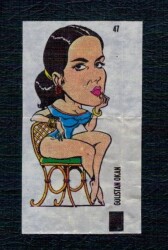 POPTİP KENT 1986 Sakız Kağıdı - Gülistan Okan.No 47 #SKZ2062 - Gökçekoleksiyon