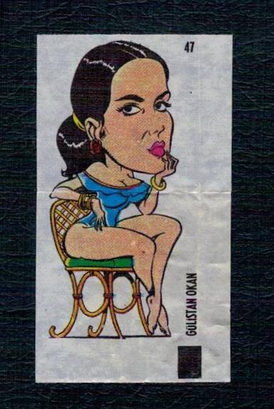 POPTİP KENT 1986 Sakız Kağıdı - Gülistan Okan.No 47 #SKZ2062 - 3