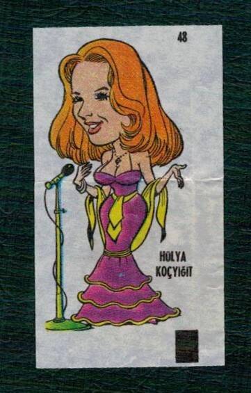 POPTİP KENT 1986 Sakız Kağıdı - Hülya Koçyiğit. No 48 #SKZ2055 - 3