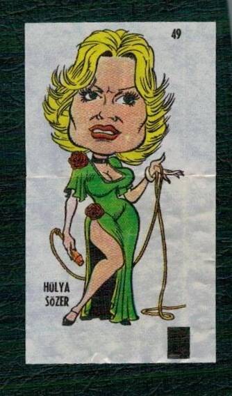 POPTİP KENT 1986 Sakız Kağıdı - Hülya Sözer. No 49 #SKZ2058 - 1