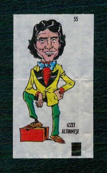 POPTİP KENT 1986 Sakız Kağıdı - İzzet Altınmeşe. No 55 #SKZ2054 - 1